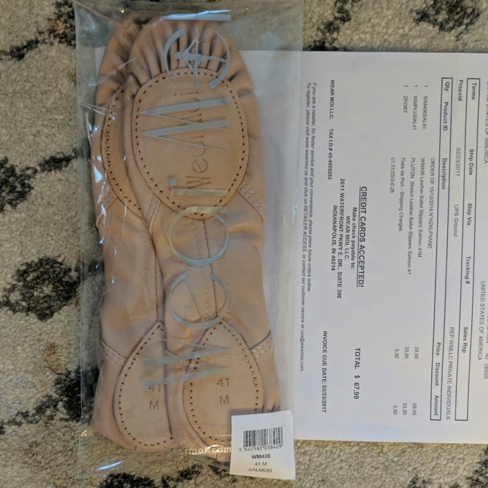 Wear Moi WM406M 41M leather ballet slippers